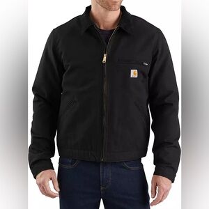Carhartt Men's Washed Duck Detroit Jacket in Black